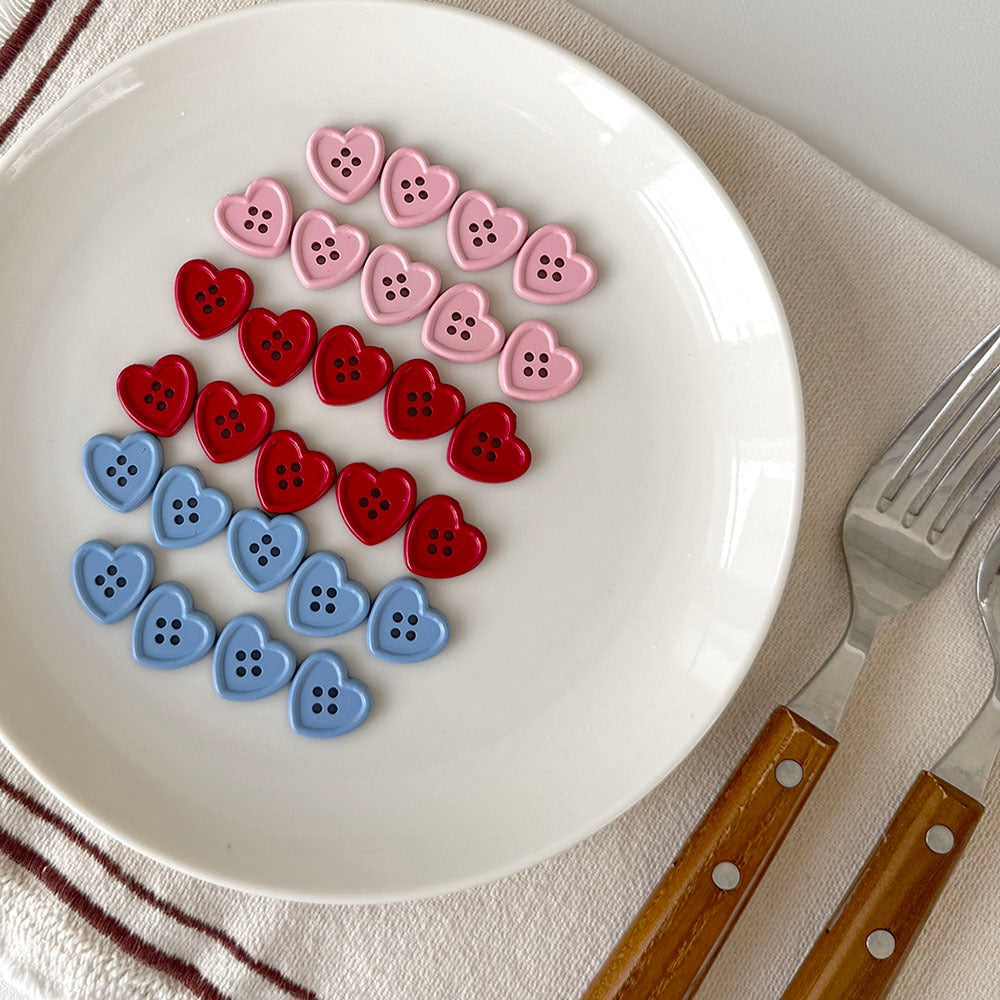 Lovely Heart Buttons
