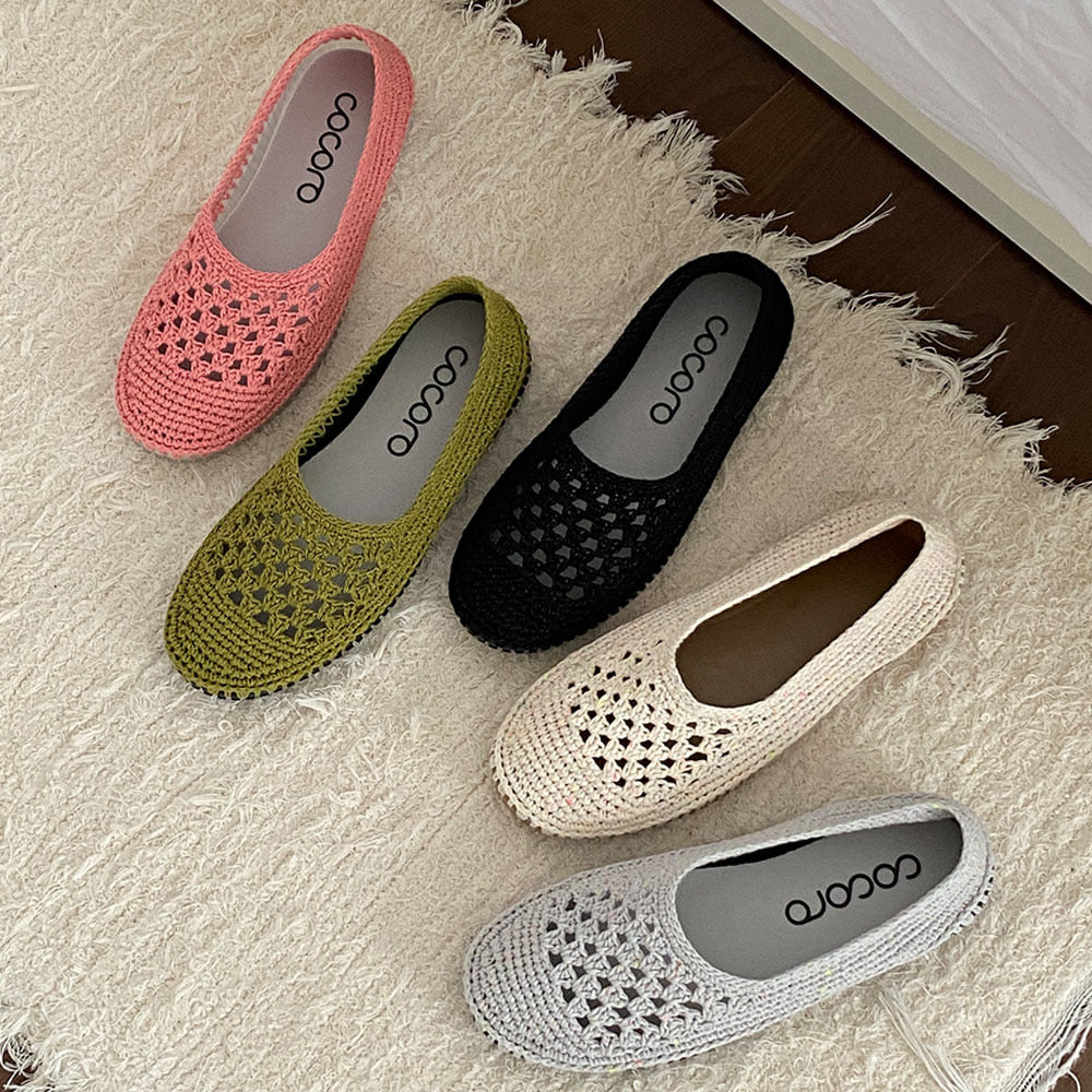 [COCORO X ANCALLS] Granny Square Flat Crochet Shoes Kit