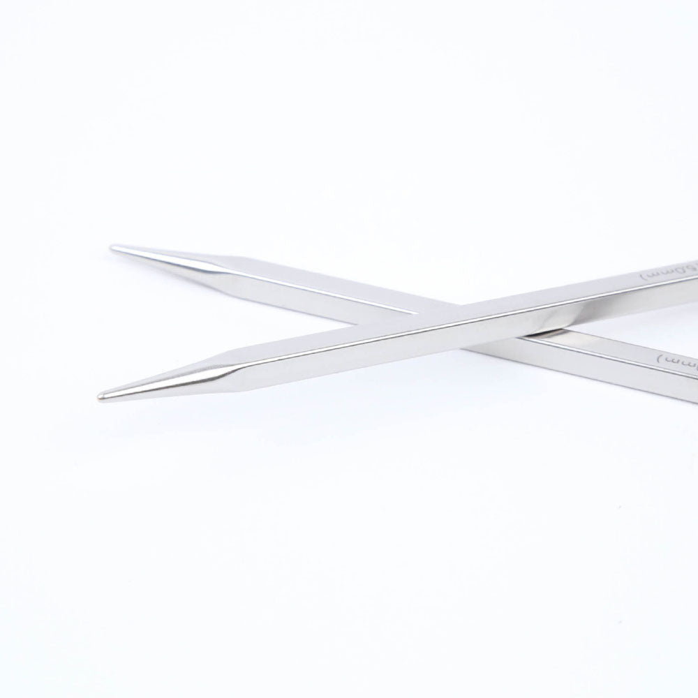 [ChiaoGoo] QUADS Interchangeable Needle Tips (4” / 5”) – Square Stainless Steel