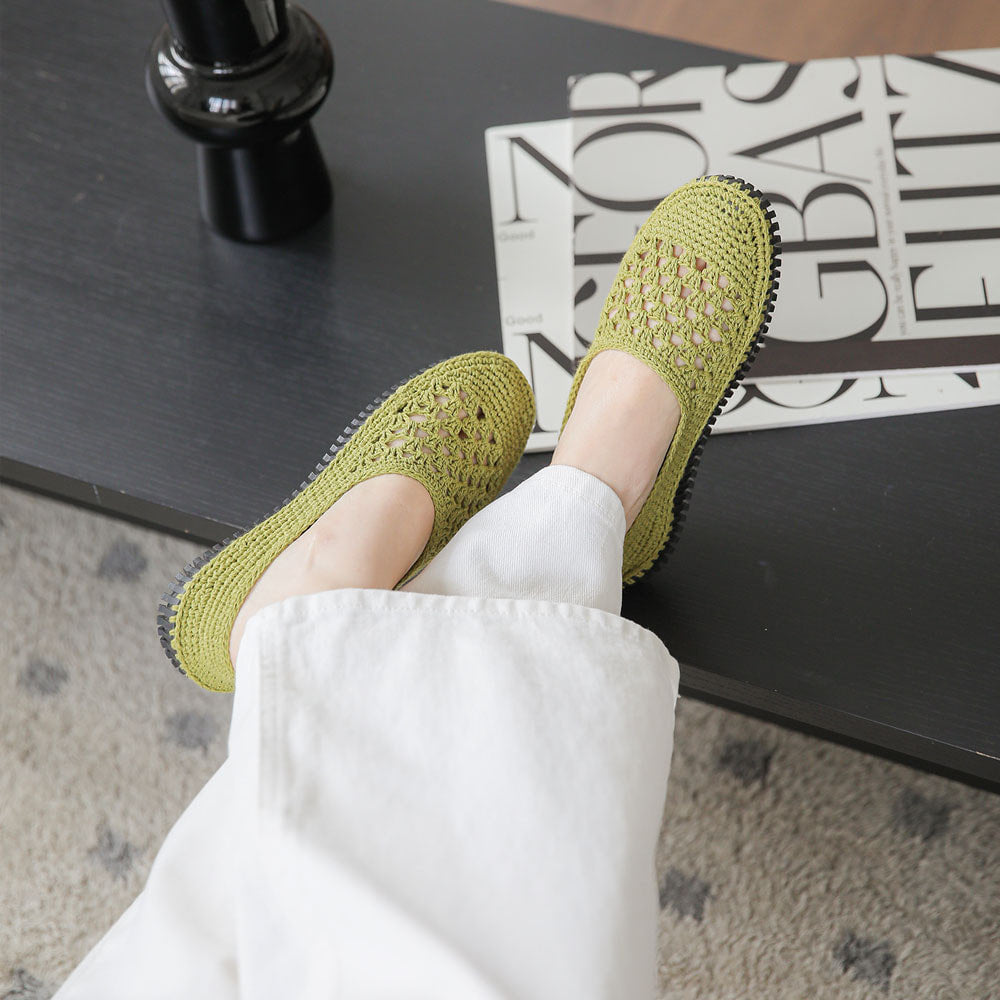 [COCORO X ANCALLS] Granny Square Flat Crochet Shoes Kit
