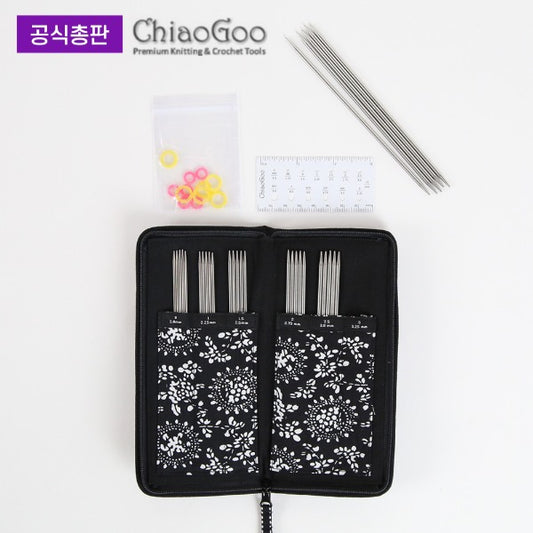 [ChiaoGoo] Double Point Needle Sock Set, 6″ / 15 cm (6600)