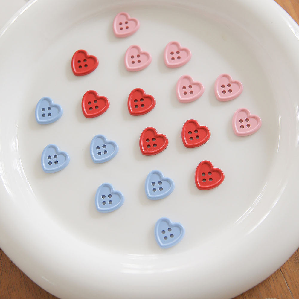Lovely Heart Buttons