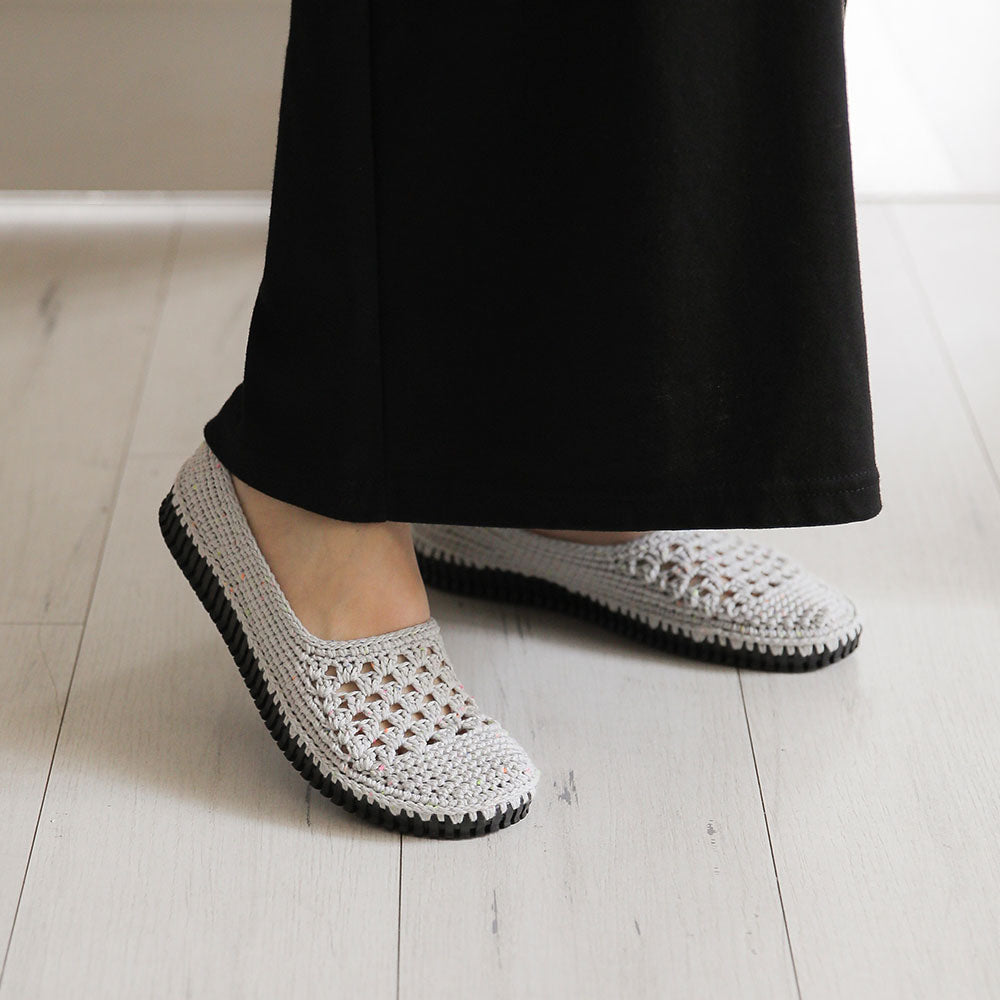 [COCORO X ANCALLS] Granny Square Flat Crochet Shoes Kit
