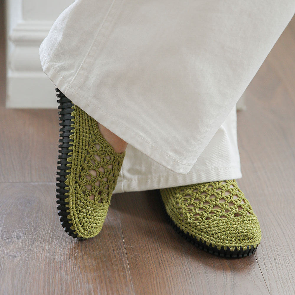 [COCORO X ANCALLS] Granny Square Flat Crochet Shoes Kit