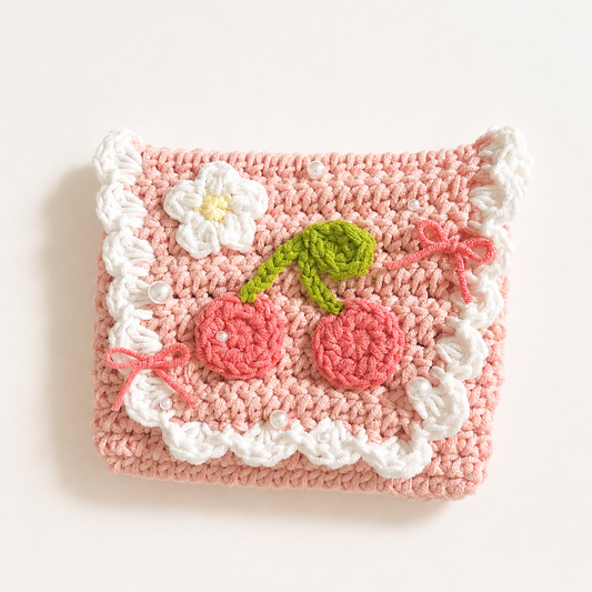 Cherry Pouch by sweetiee._.croche