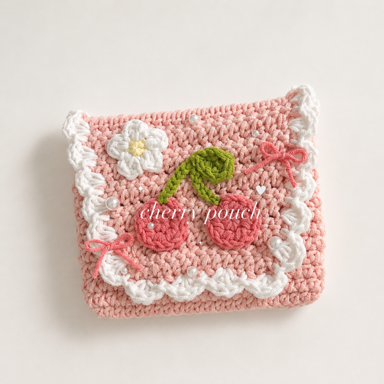 [PDF] Cherry Pouch by sweetiee._.croche (EN, JP)