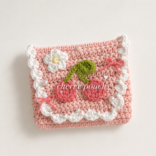[PDF] Cherry Pouch by sweetiee._.croche (EN, JP)