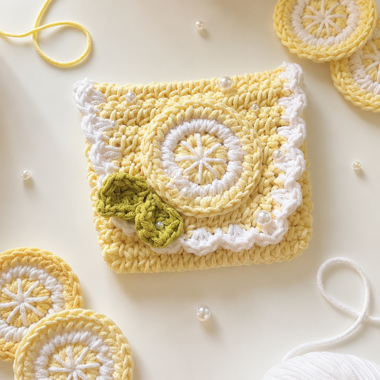 Lemon Pouch by sweetiee._.croche