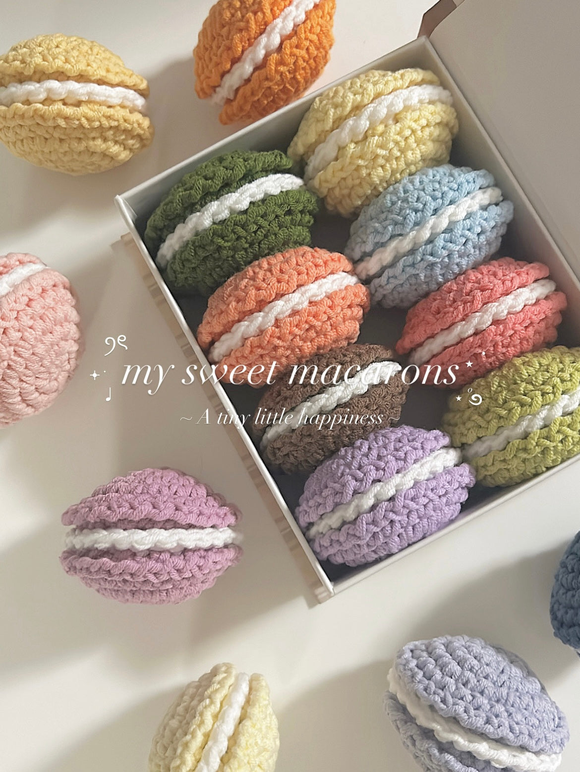Macaron DIY Kit by sweetiee._.croche