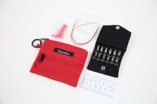 [ChiaoGoo] TWIST™ Red Shorties™ Set - 2" & 3" (5cm & 8cm) Tips (7230M)