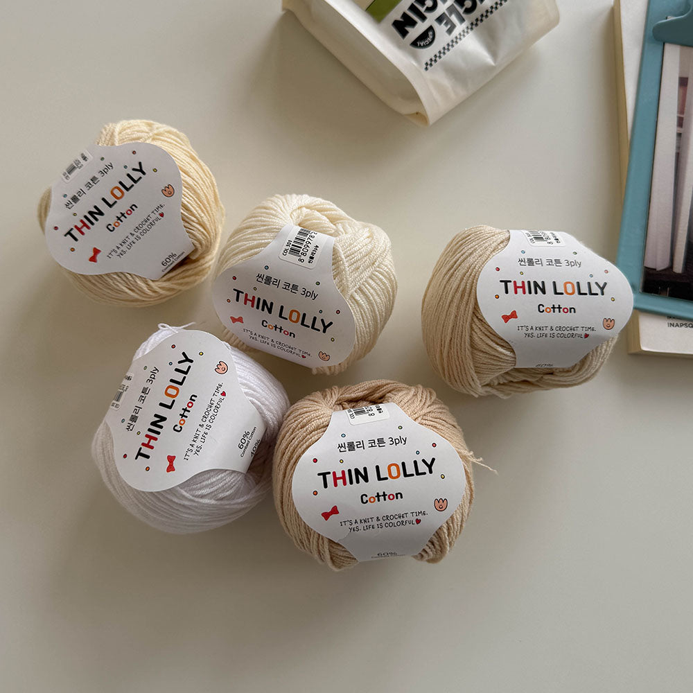 Thin Lolly Cotton 3ply