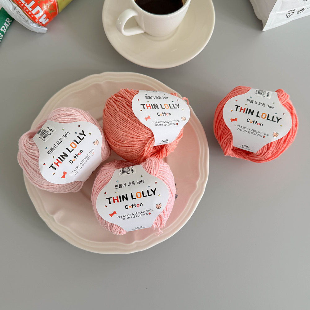 Thin Lolly Cotton 3ply