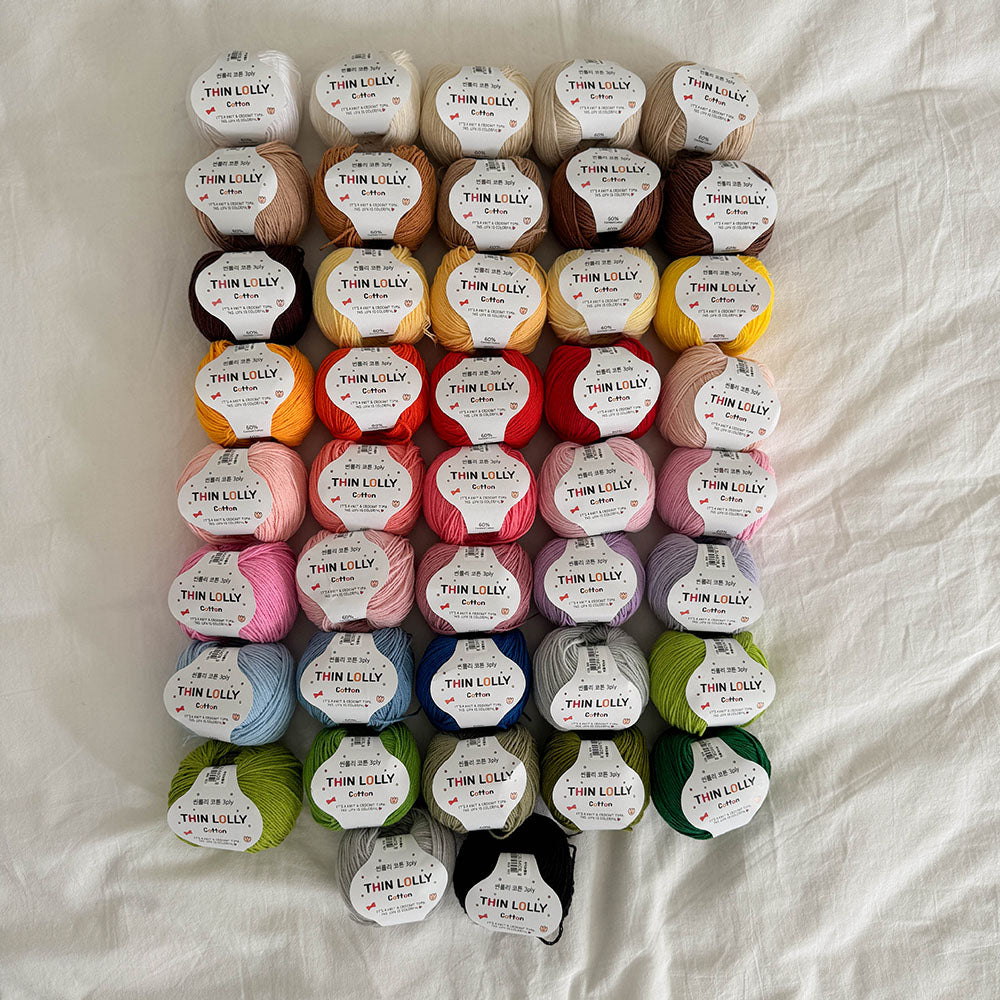 Thin Lolly Cotton 3ply