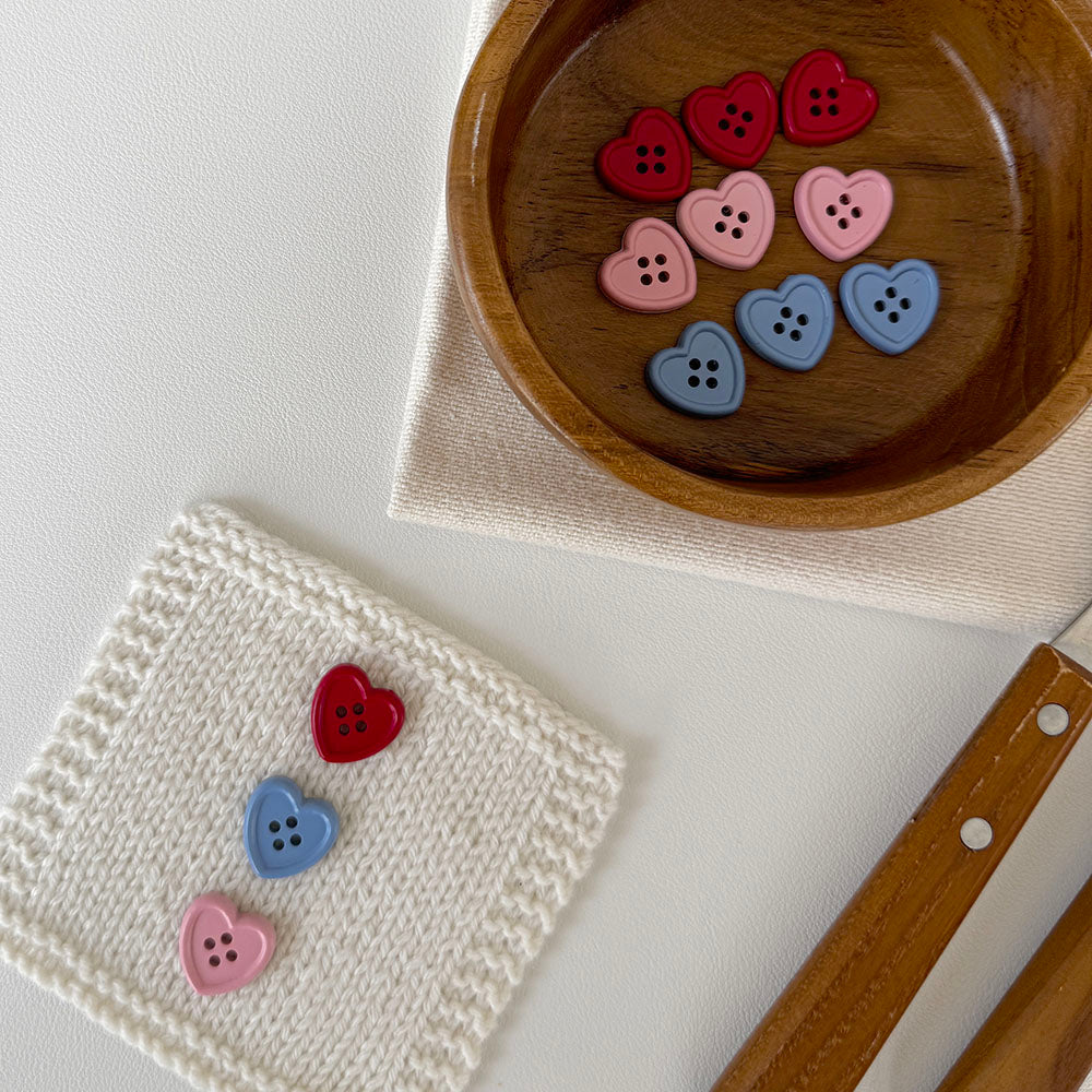 Lovely Heart Buttons