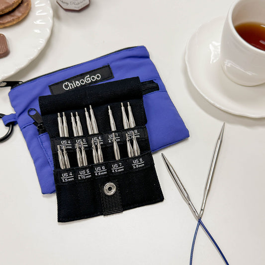 [ChiaoGoo] TWIST™ Blue Shorties™ Set - 2" & 3" (5cm & 8cm) Tips (7230S)