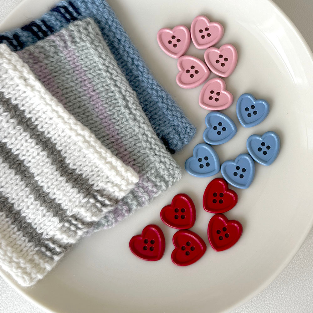 Lovely Heart Buttons